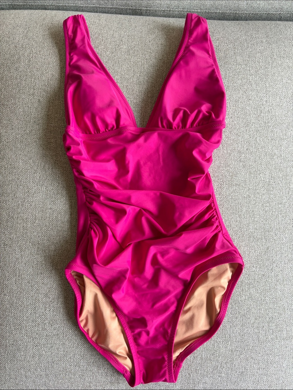 J. Crew Bright Fuchsia One-Piece Swimsuit